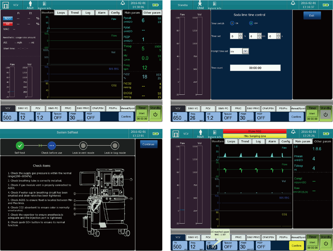 Innovamedica comen maquina de anestesia ax-900